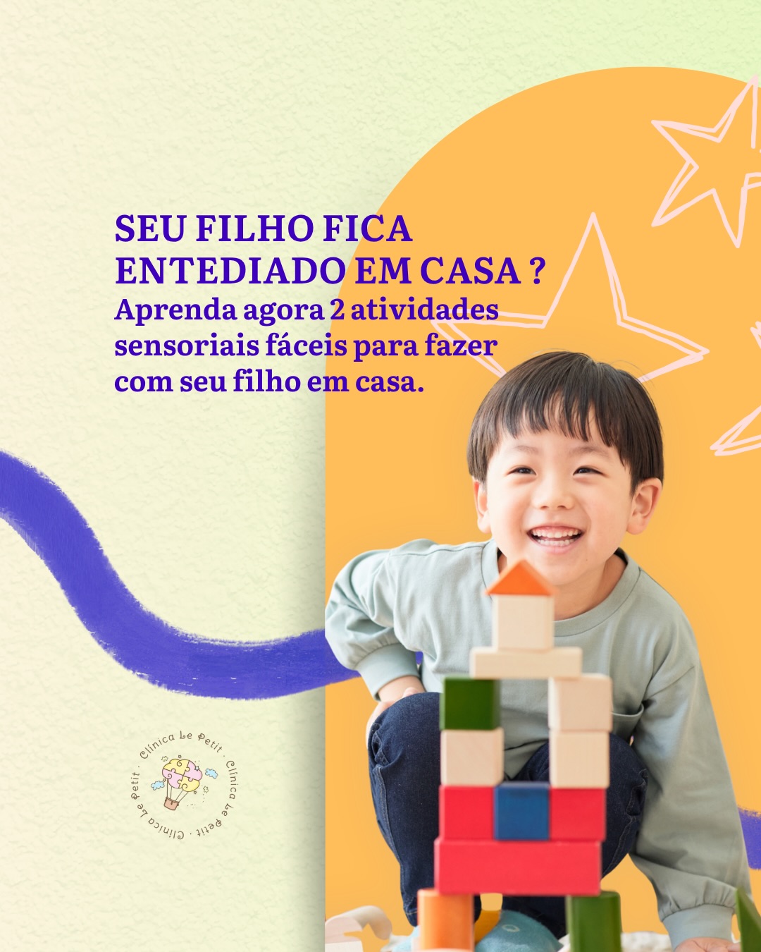 Explorar o mundo pelos sentidos é “musculação” para o cérebro! 🧠✨ As atividades sensoriais em casa não são apenas brincadeiras: elas criam