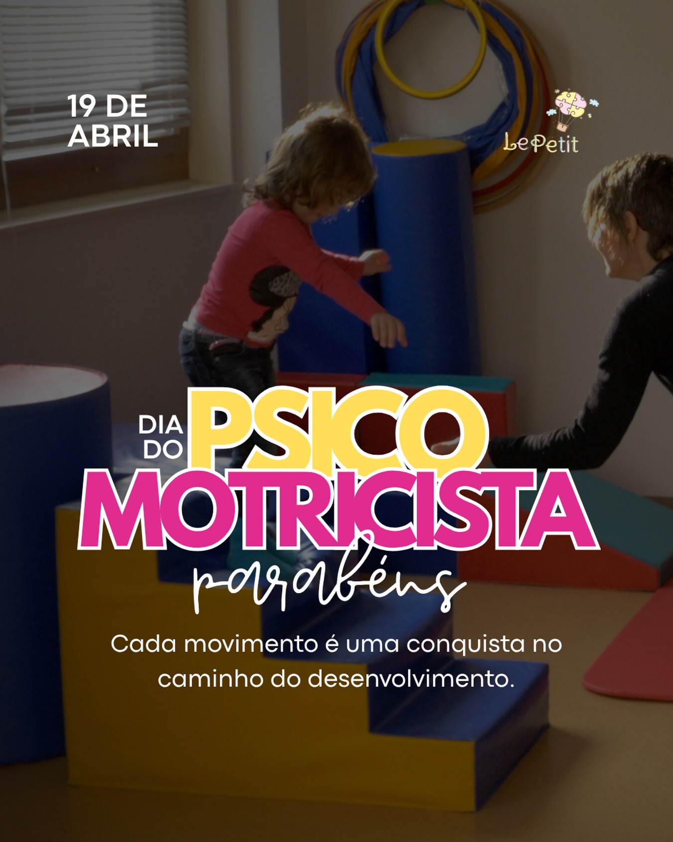 Hoje celebramos o movimento que transforma e o cuidado que conecta corpo e mente. Parabéns a todos os psicomotricistas! 🧠✨ Deixe aqui sua
