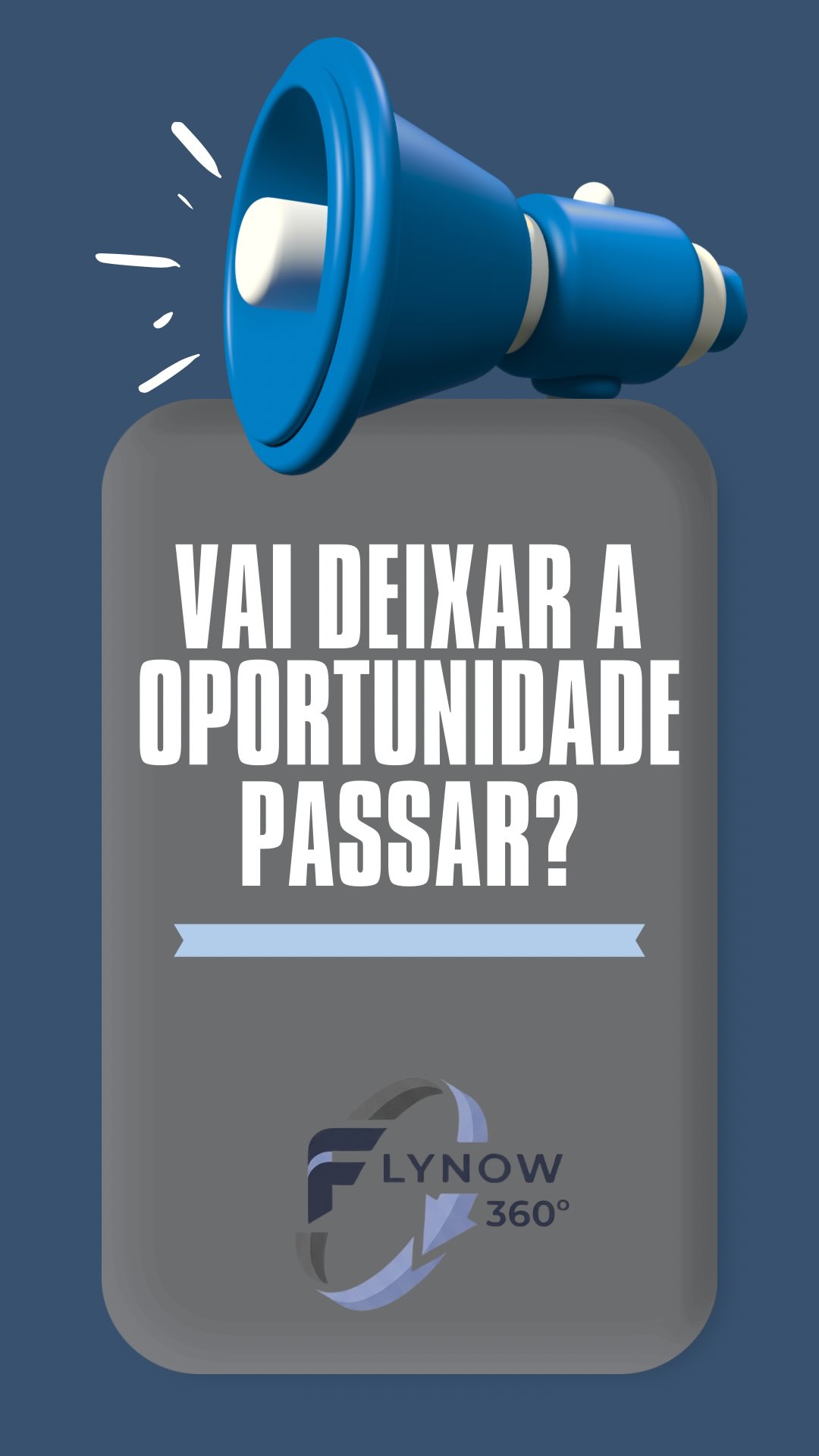 O que ainda está te impedindo de garantir sua vaga no Flynow 360?

Falta de tempo… ou falta de decisão?

Enquanto você pensa, outras pessoas